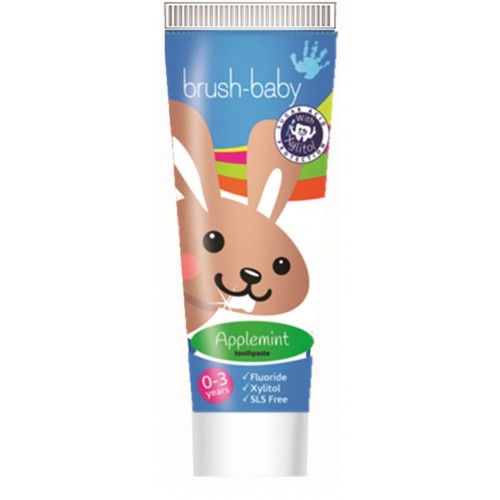Brush-Baby | Brushbaby Children's Applemint Toothpaste with Xylitol (0 to 3 years)